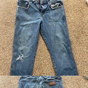 Mens Slim Straight Wrangler Jeans
